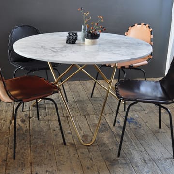 Big O Table Esstisch - Marmor indio, Edelstahlgestell - OX Denmarq