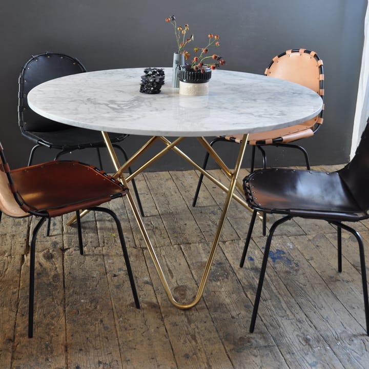 Big O Table Esstisch, Marmor indio, Edelstahlgestell OX Denmarq