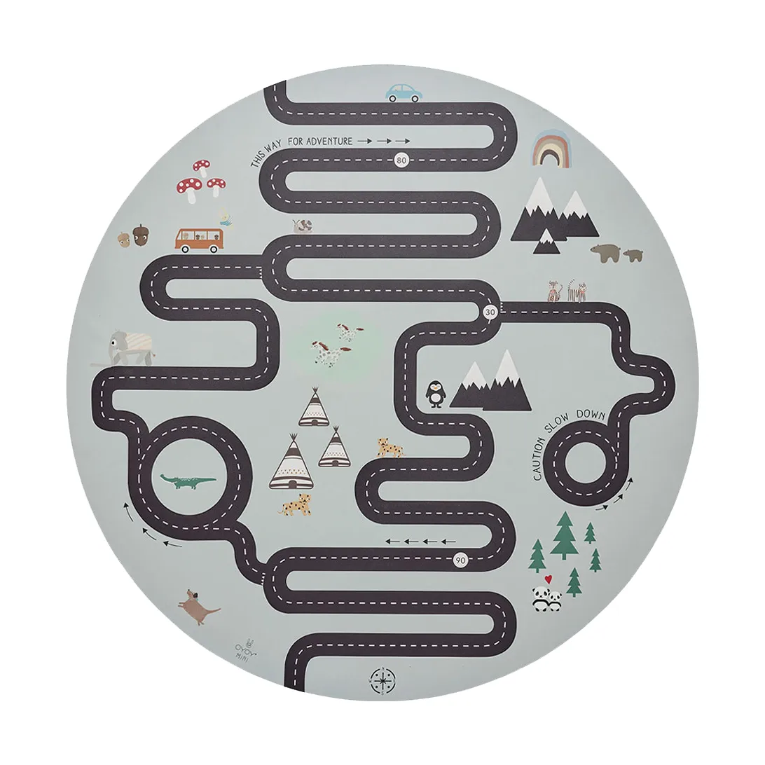 Adventure Kinderteppich 112x112 cm, Multi OYOY