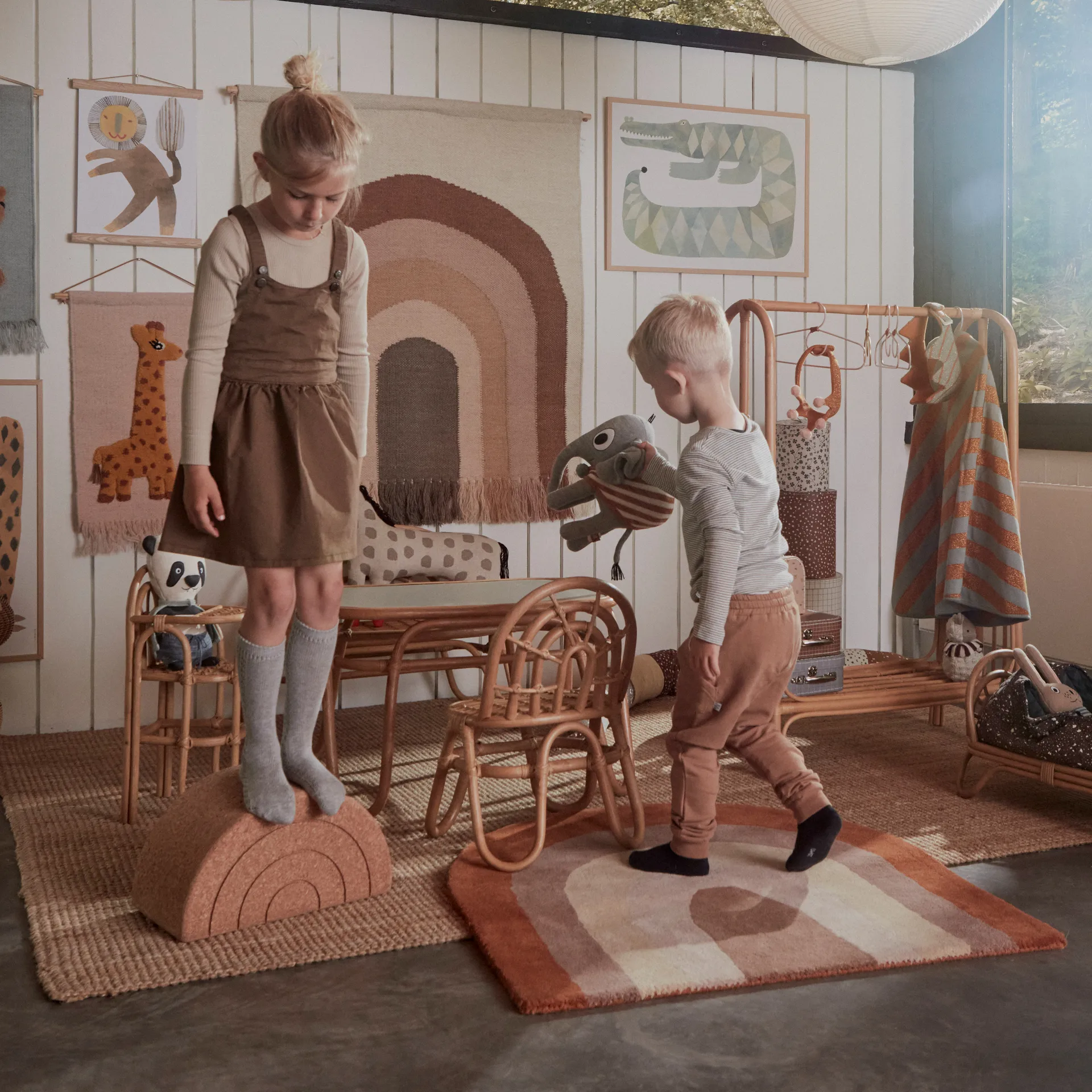 Follow the rainbow Wanddekoration 100 x 124cm, Choko OYOY