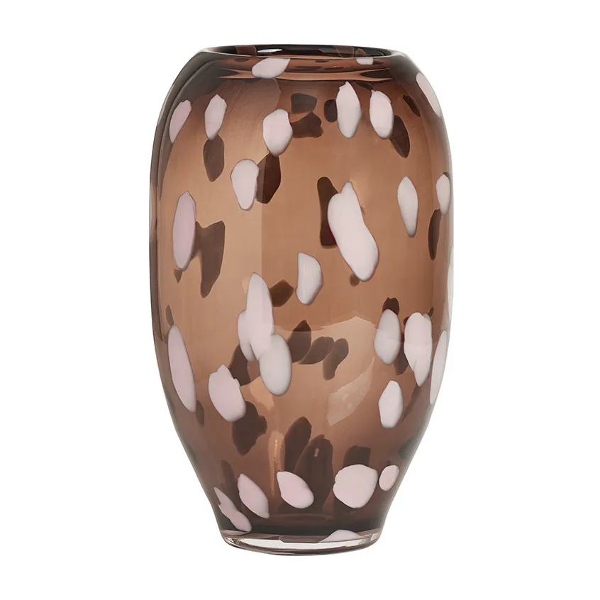 Jali Vase medium 23cm, Smoke OYOY