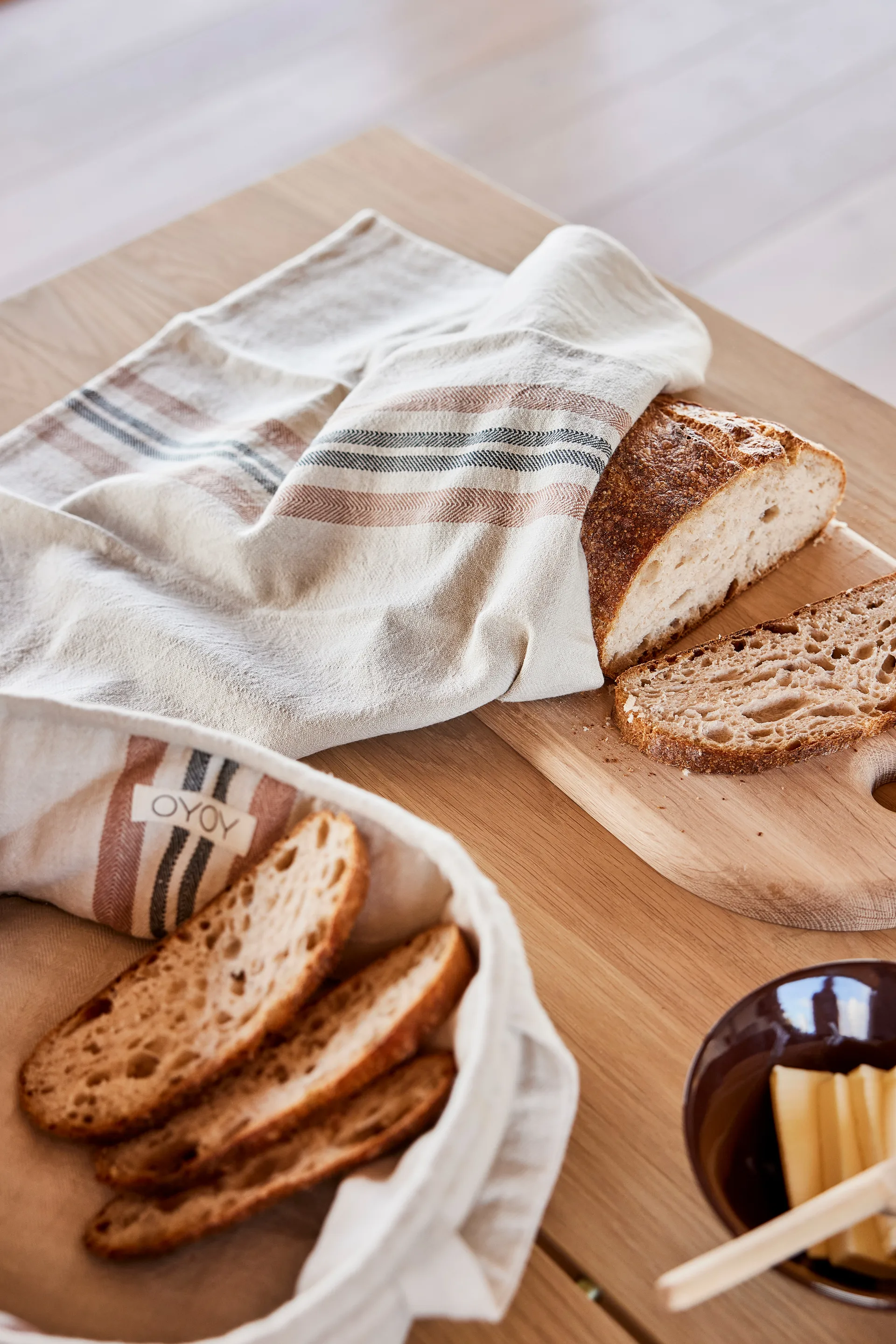 Linu Geschirrtuch 2er-Pack, Caramel OYOY