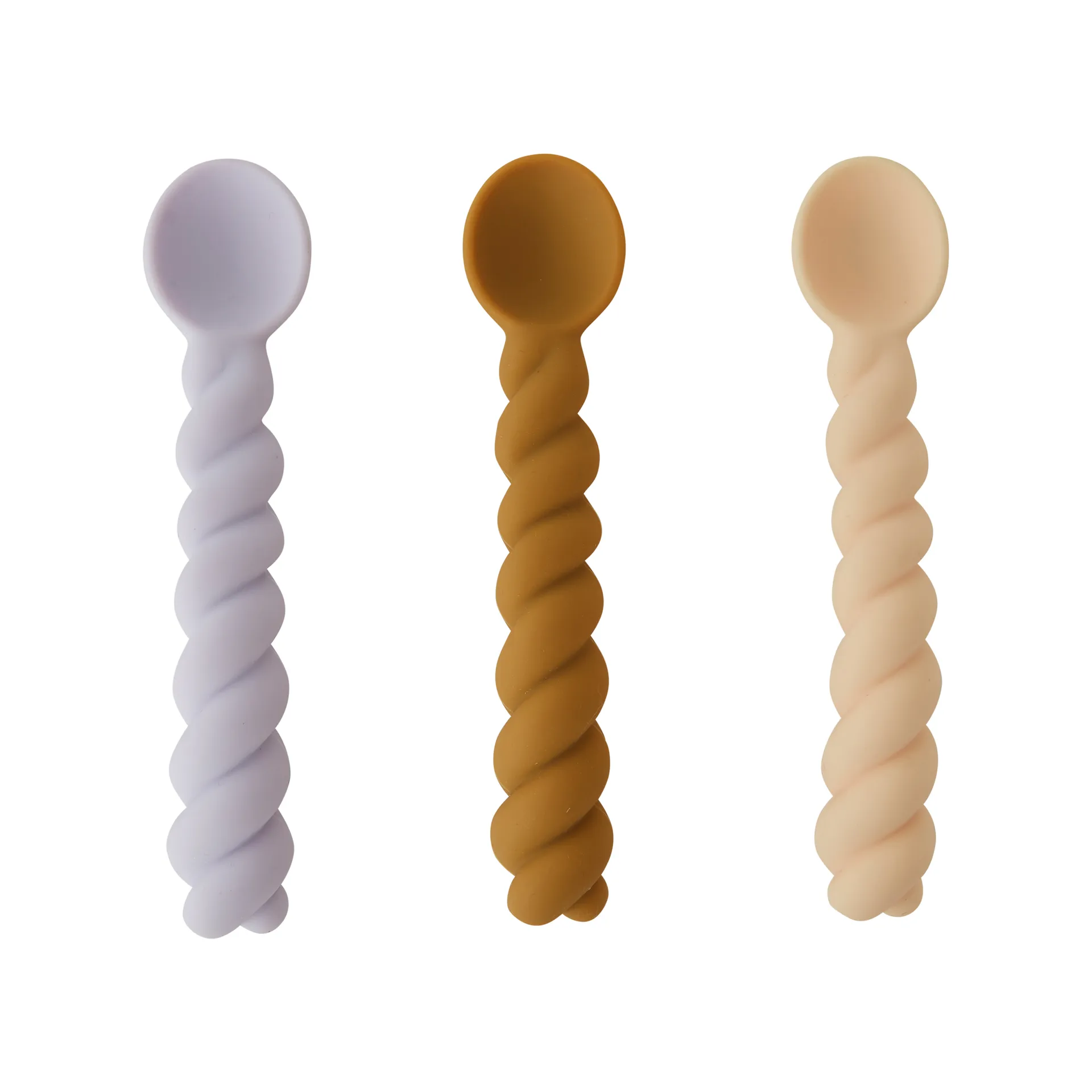 Mellow Löffel 3er Pack, Lavender-vanilla-light Rubber OYOY