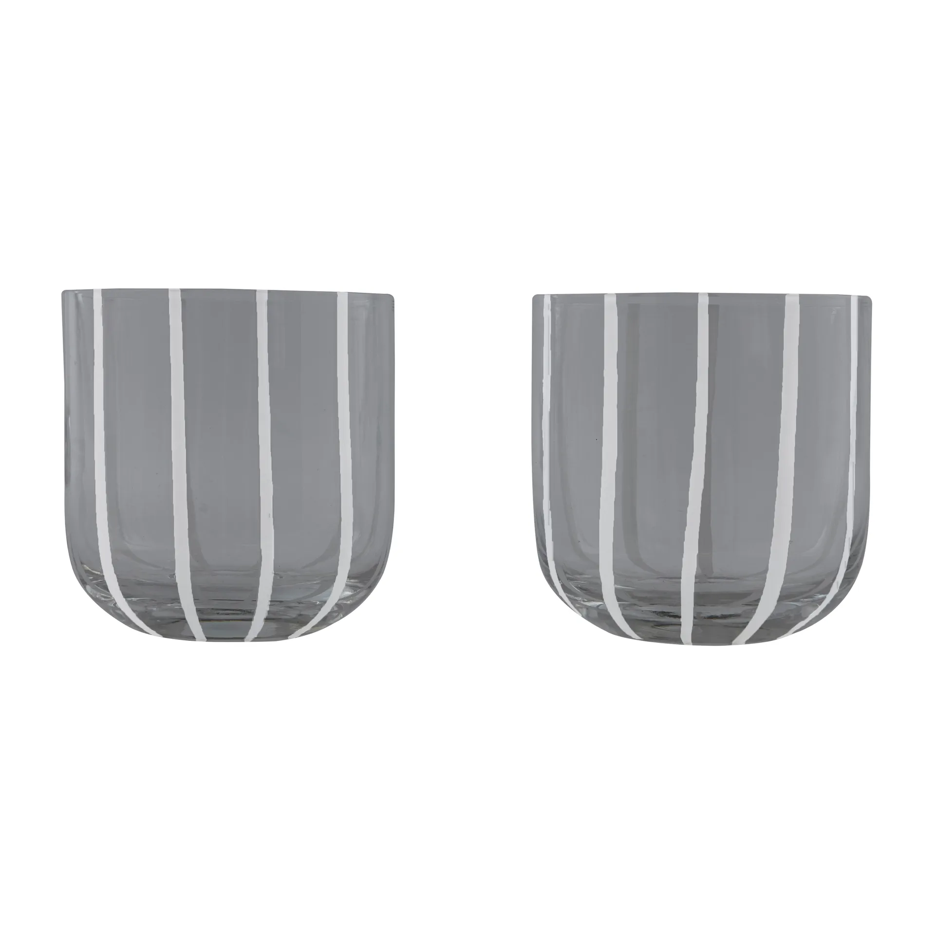 Mizu Wasserglas 2er Pack, Grey-white OYOY
