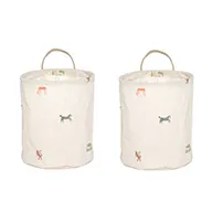 Moira Aufbewahrungskorb small Ø18x22 cm 2-teilig - Multi - OYOY