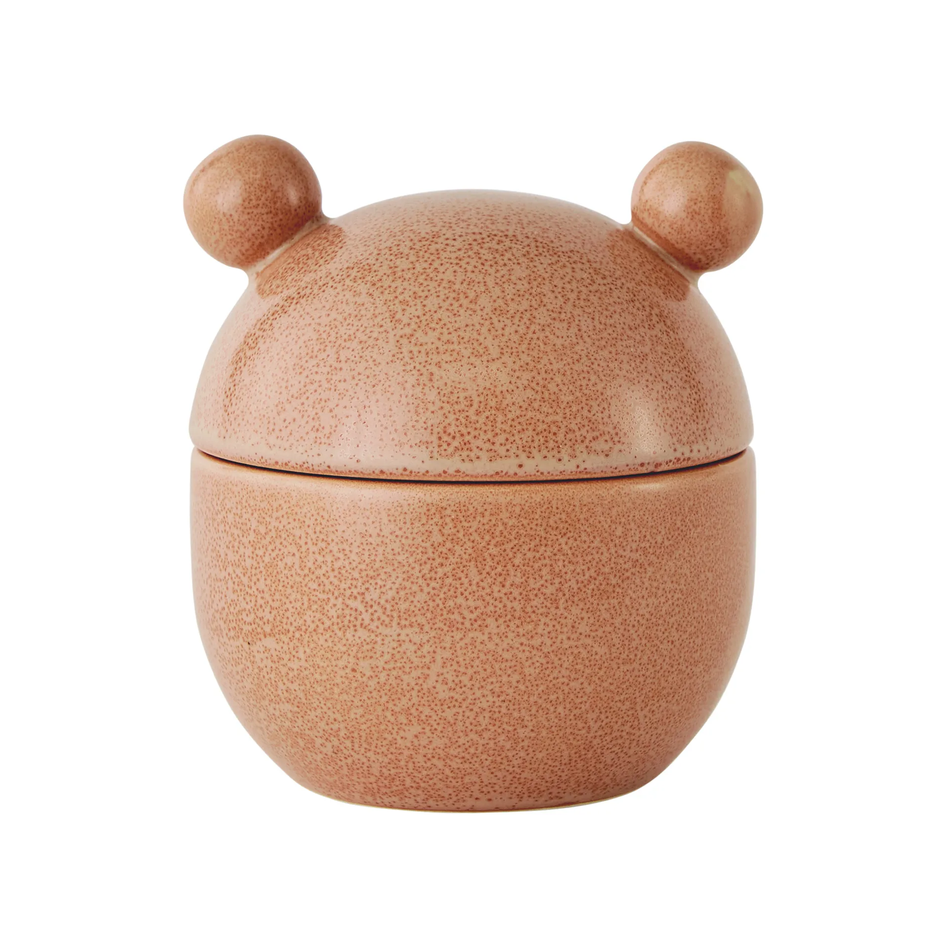 Saga Bonbonniere Schale mit Deckel hoch Ø9cm, Camel OYOY