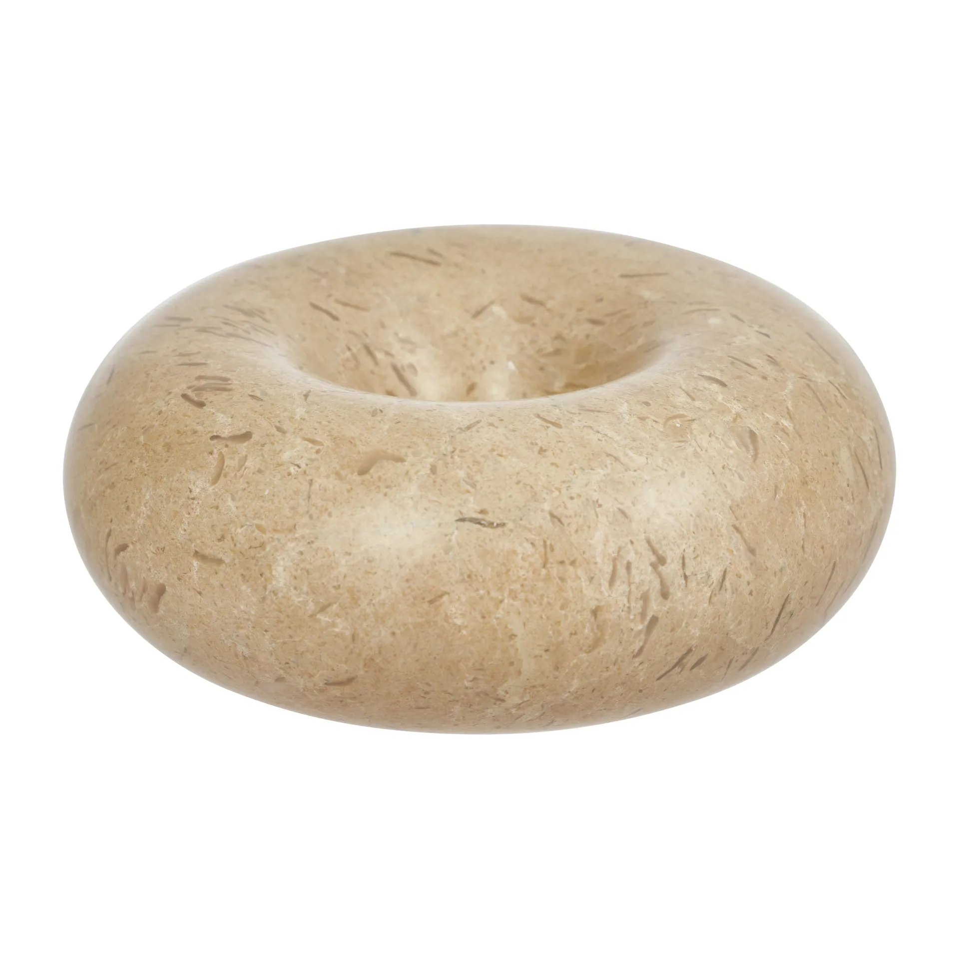 Savi Marmor Kerzenhalter small 4cm, Beige OYOY
