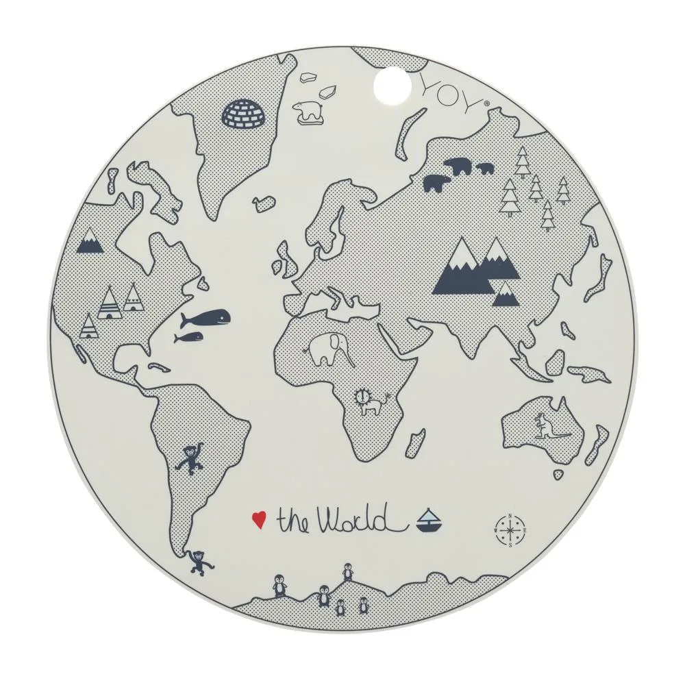 The World Platzdecke, Beige-grau OYOY