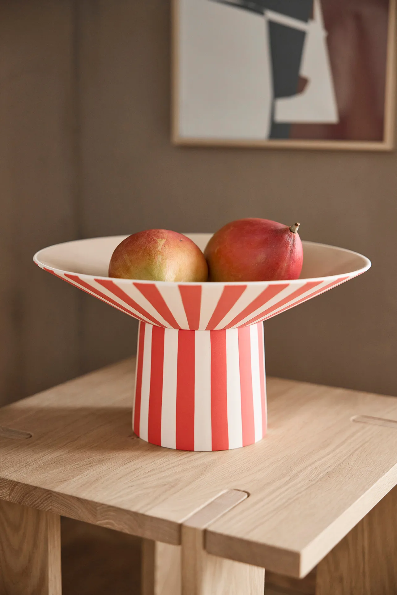 Toppu centerpiece hoch Ø30x17 cm, Red-peach OYOY