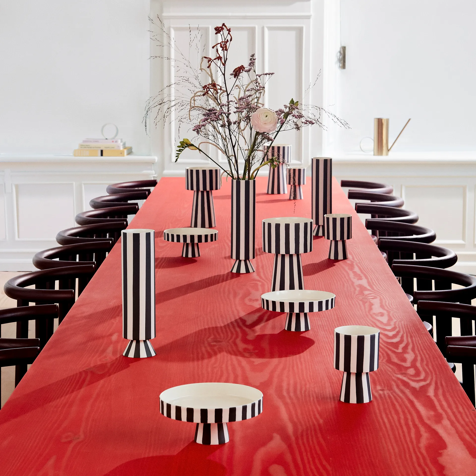 Toppu Servierteller Ø20cm, Schwarz-weiß OYOY