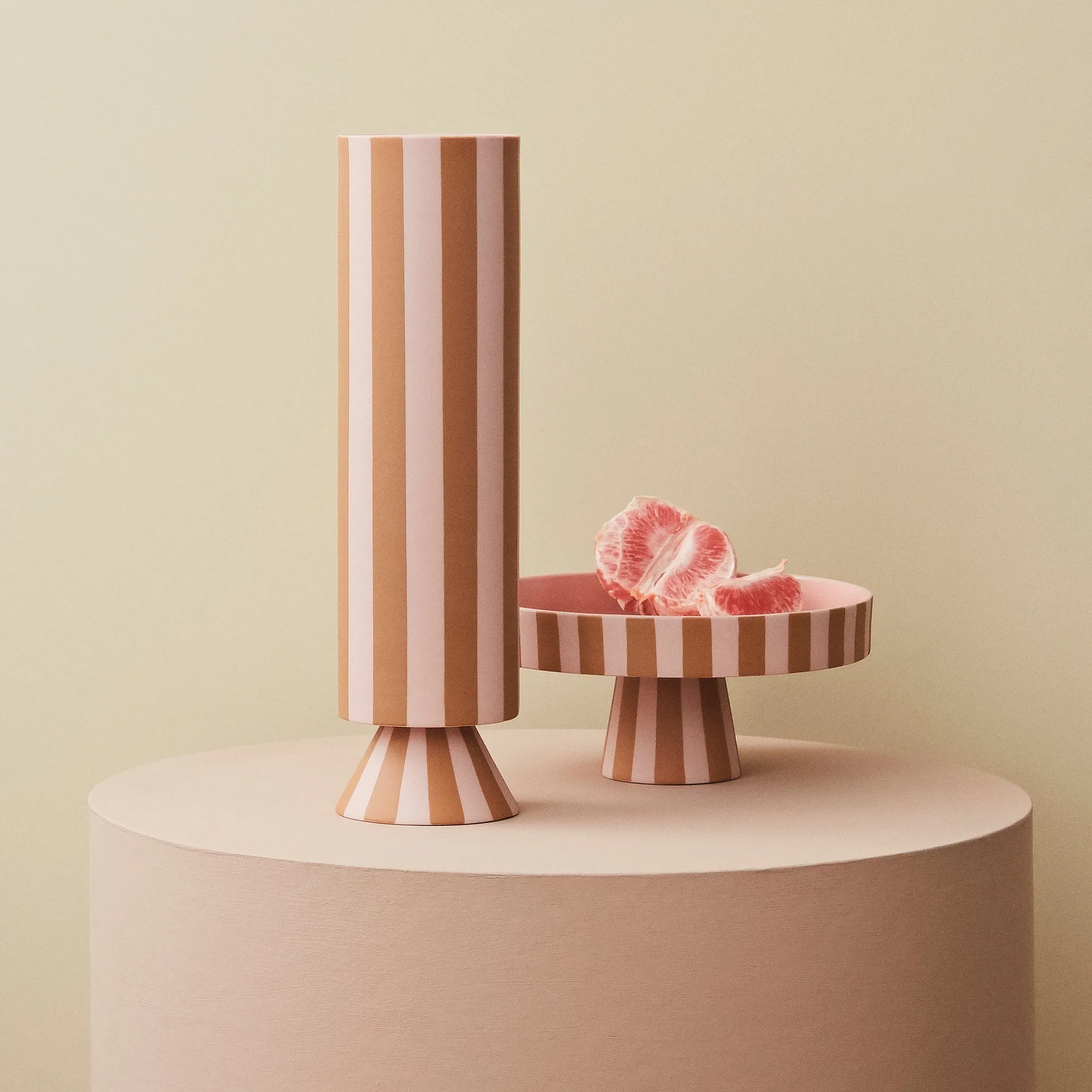 Toppu Vase 31cm, Caramel OYOY