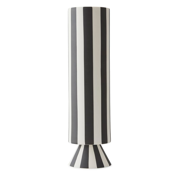 Toppu Vase 31cm, Weiß-schwarz OYOY