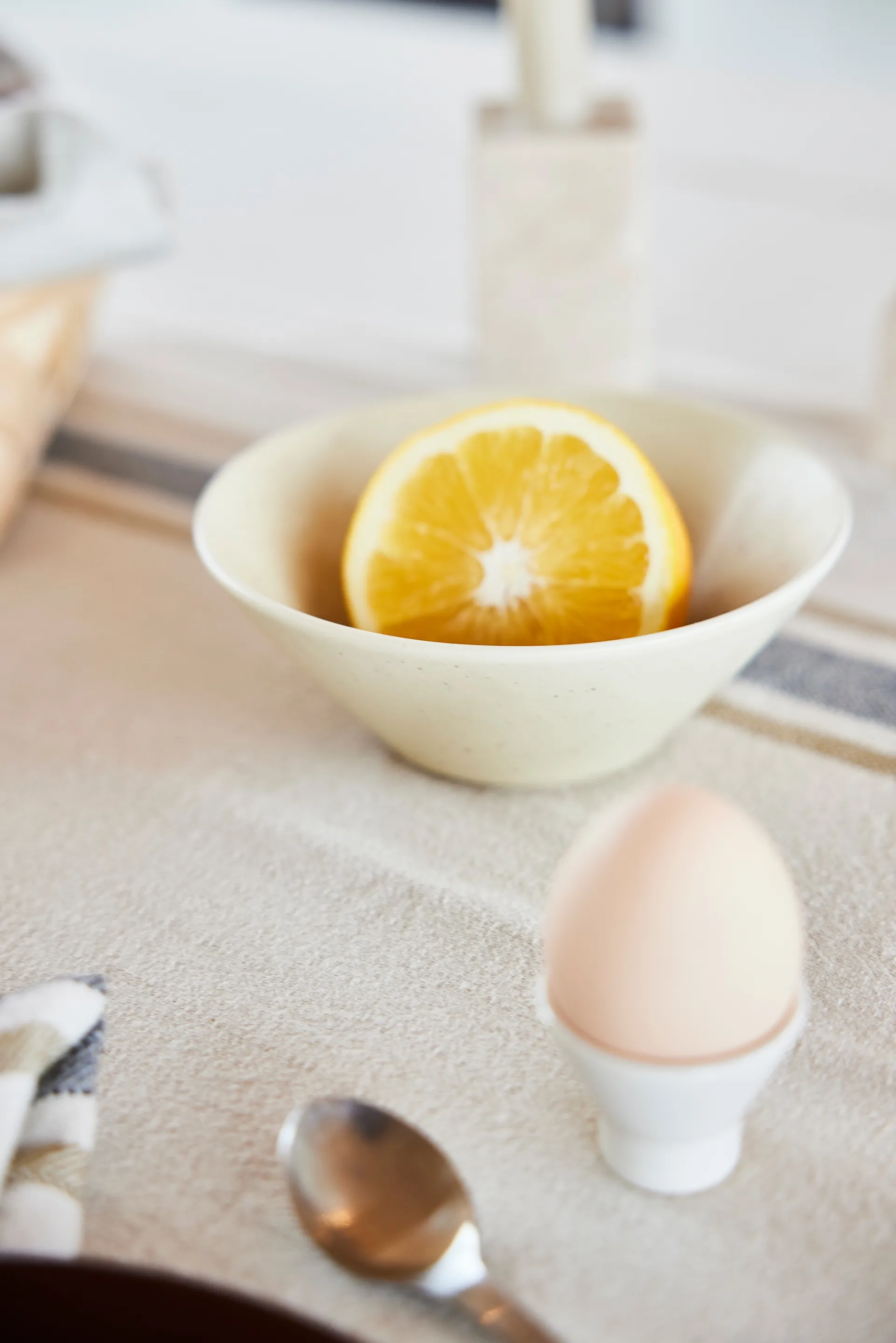 Yuka Eierbecher 2er-Pack, Offwhite OYOY