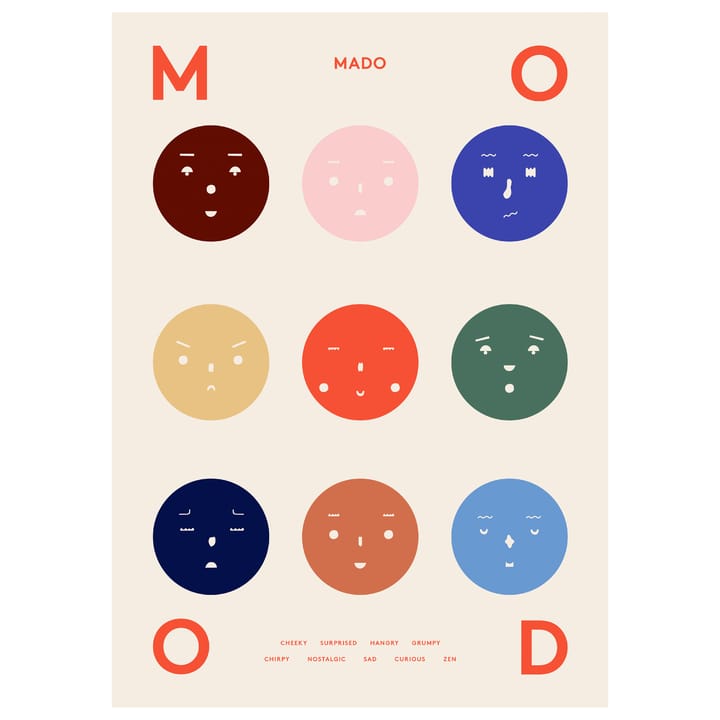 9 Moods Poster, 70 x 100cm Paper Collective