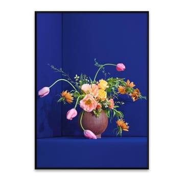 Blomst 01 Blue Poster - 50 x 70cm - Paper Collective