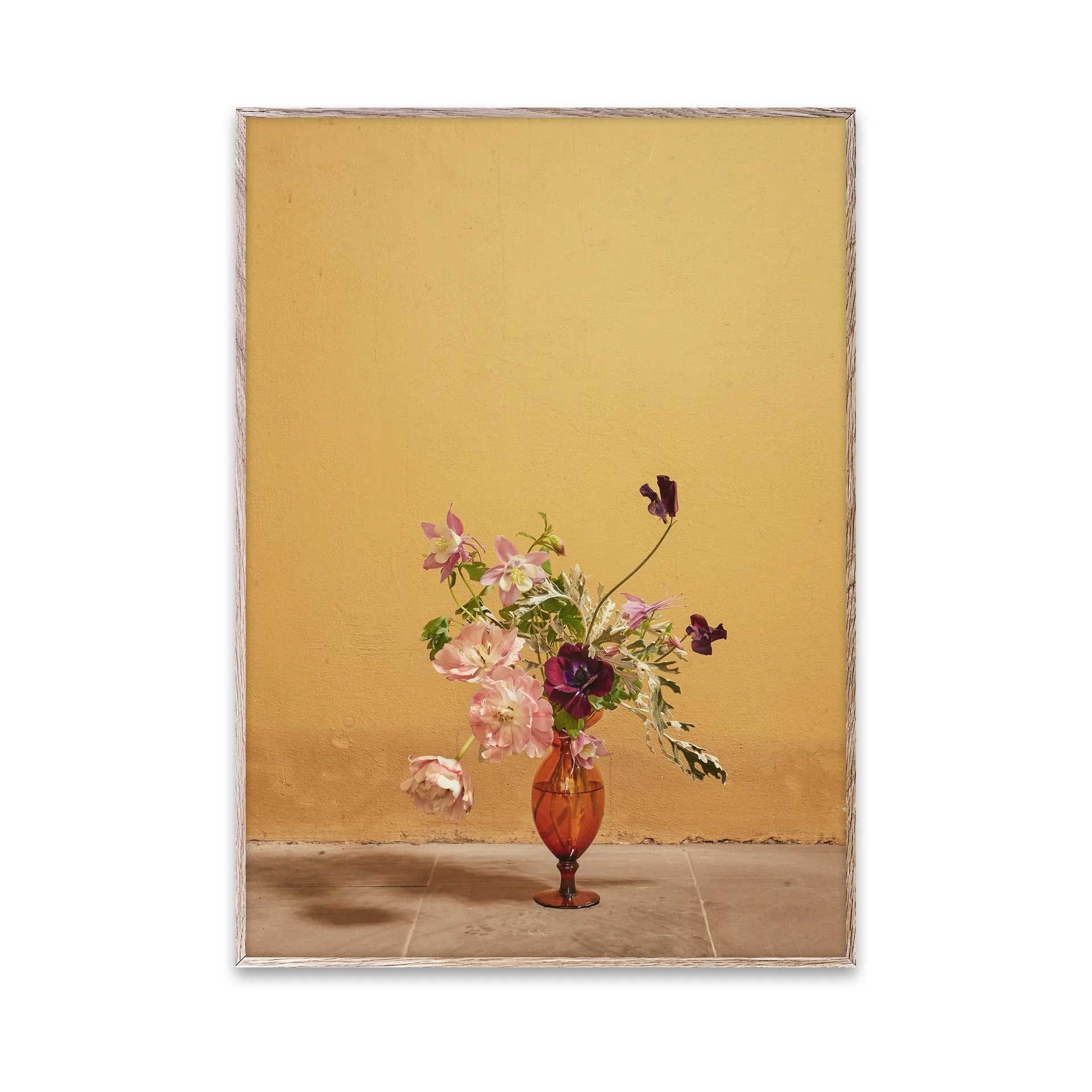 Blomst 02 Ochra Poster, 30 x 40cm Paper Collective