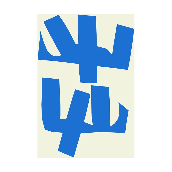 Blue Branches Poster - 50x70 cm - Paper Collective