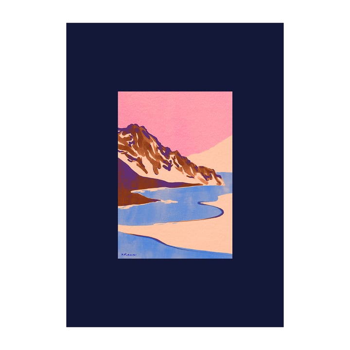 Blue Landscape Poster, 50 x 70cm Paper Collective