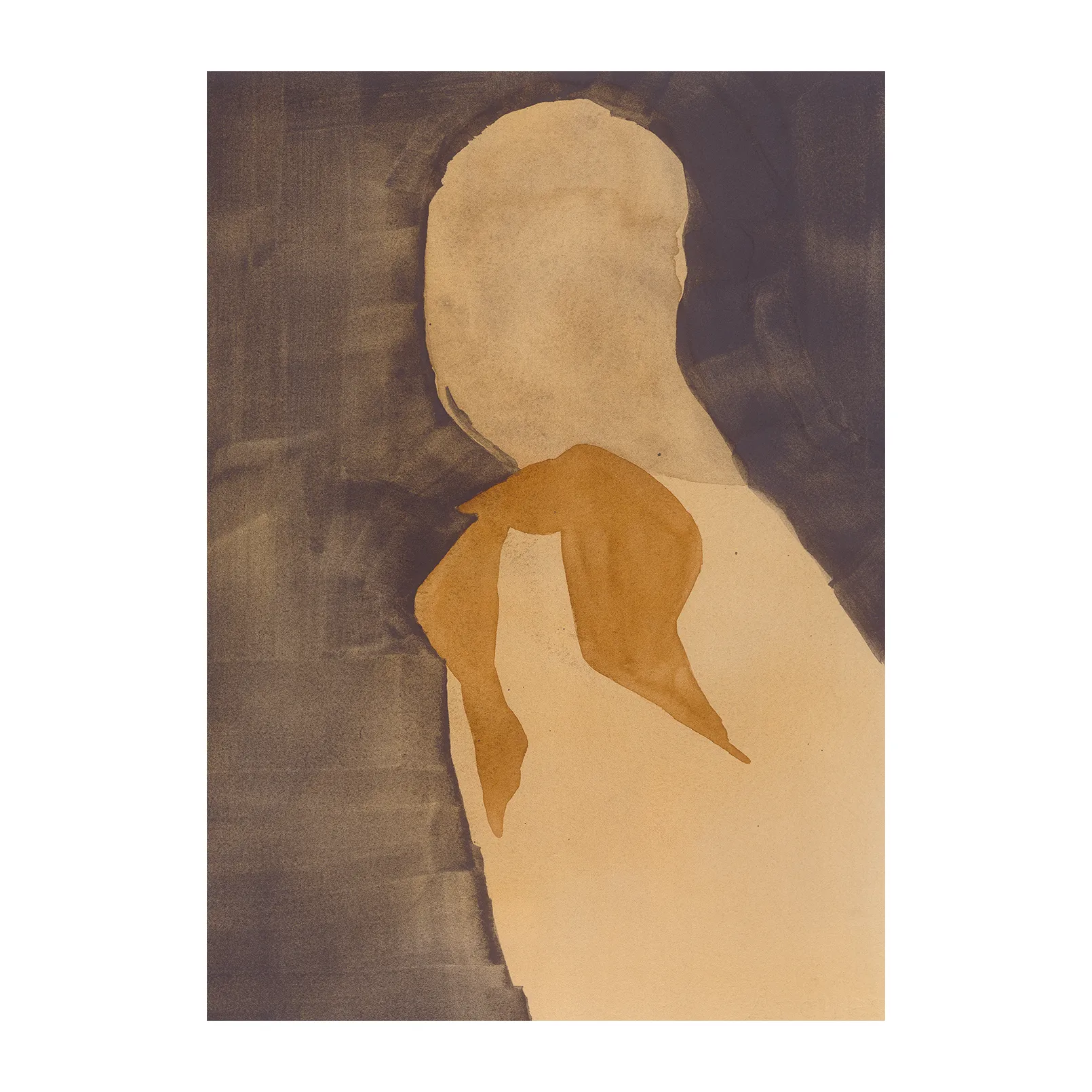 Brown Scarf Poster, 50 x 70cm Paper Collective