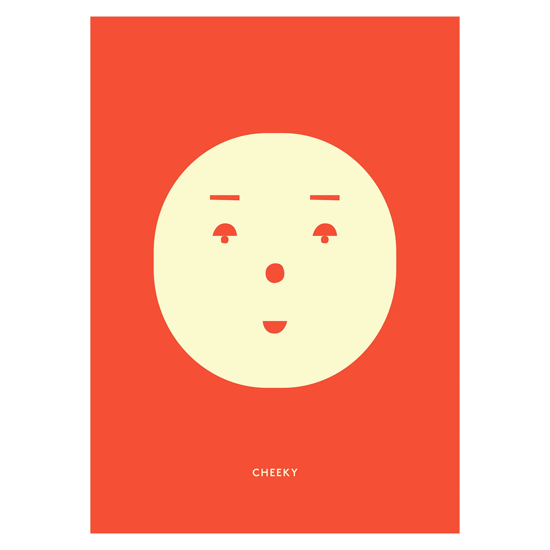 Cheeky Feeling Poster, 30 x 40cm Paper Collective