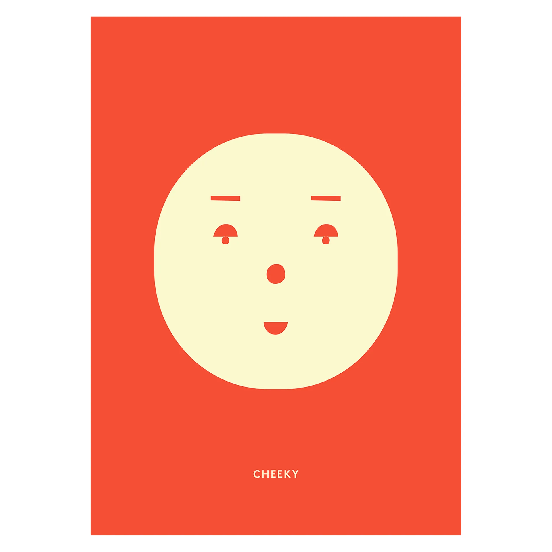 Cheeky Feeling Poster, 50 x 70cm Paper Collective