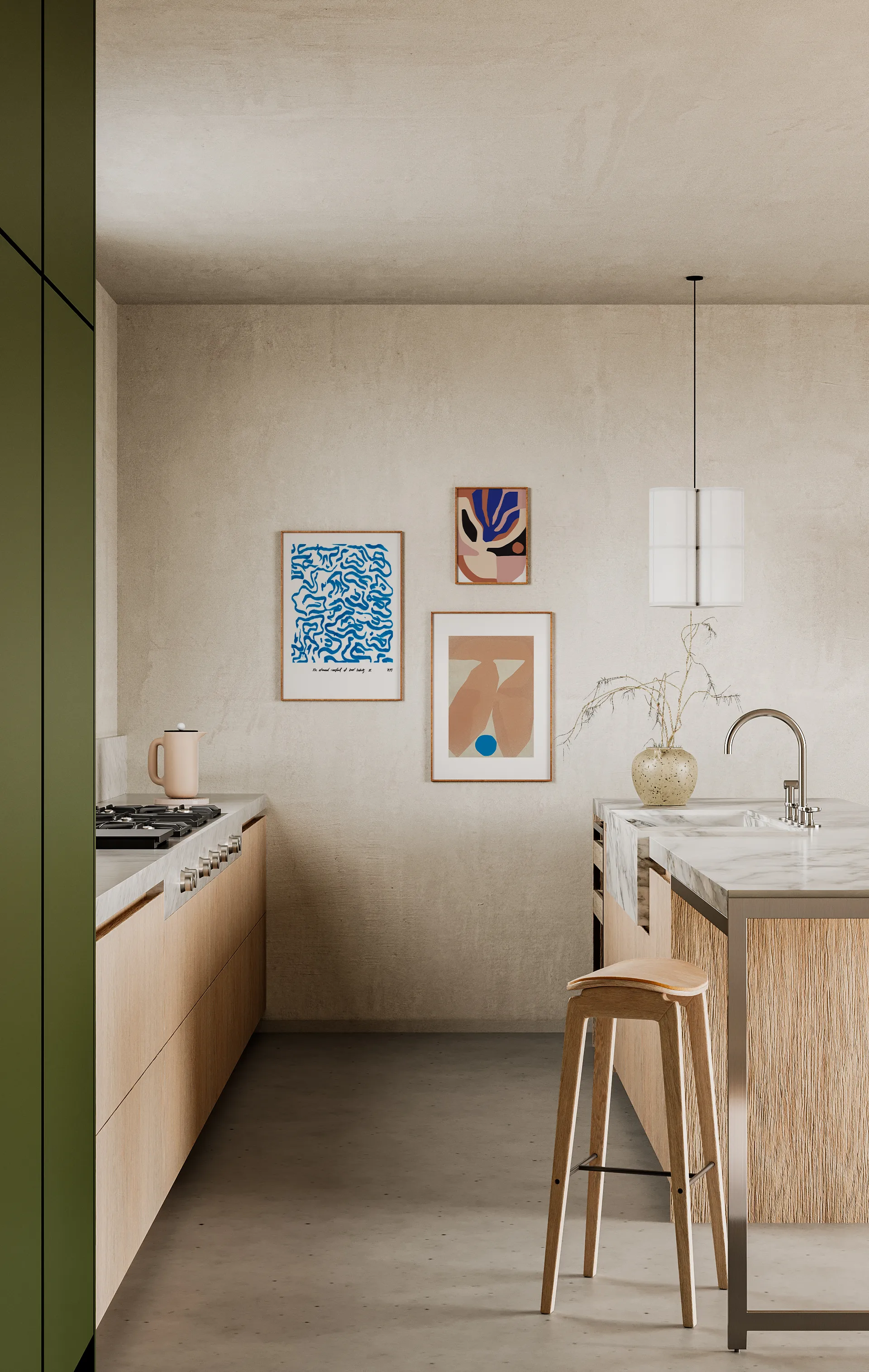 Comfort - Blue Poster, 50 x 70cm Paper Collective