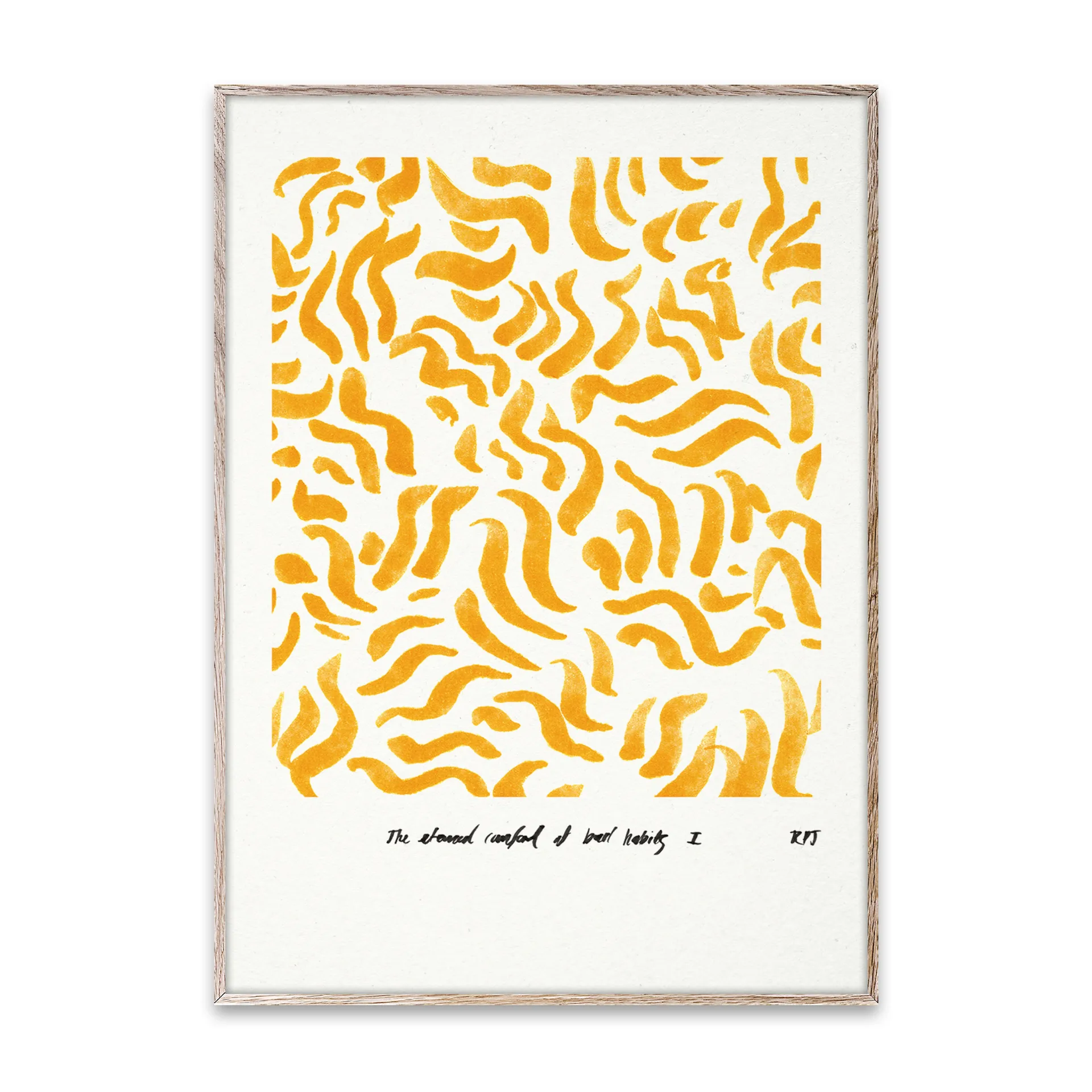 Comfort - Yellow Poster, 30 x 40cm Paper Collective