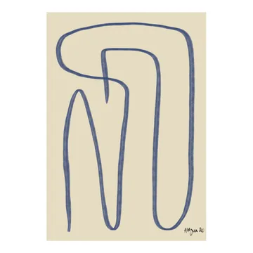 Different Ways Poster blau - 30 x 40cm - Paper Collective