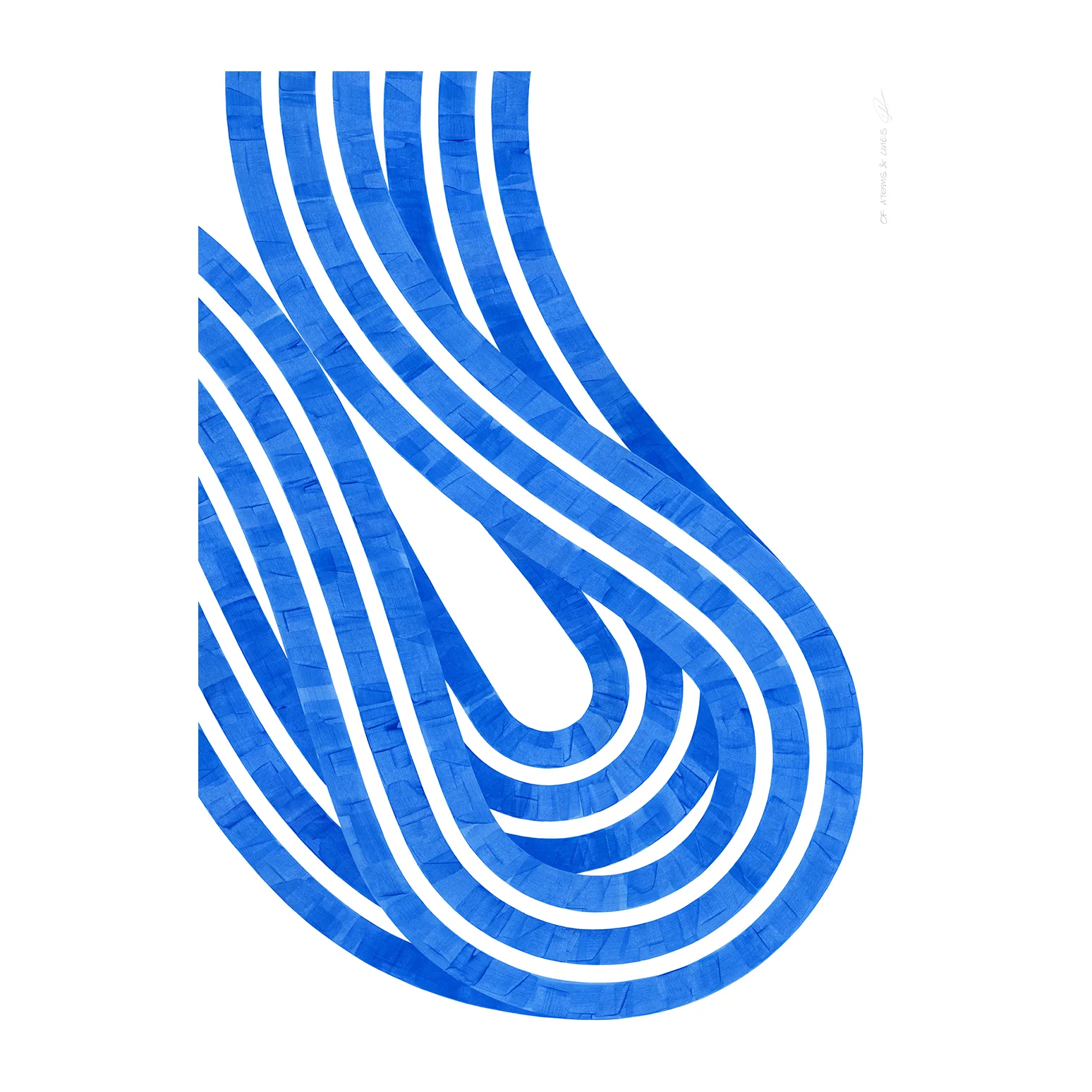 Entropy Blue 02 Poster, 30 x 40cm Paper Collective