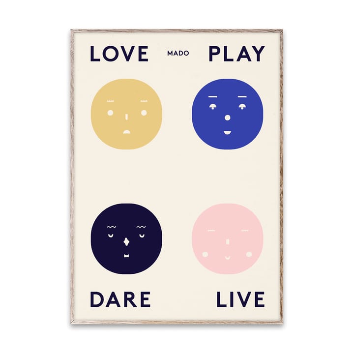 Four Feelings Poster, 50 x 70cm Paper Collective