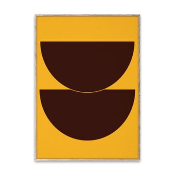Half Circles II Poster gelb - 50 x 70cm - Paper Collective
