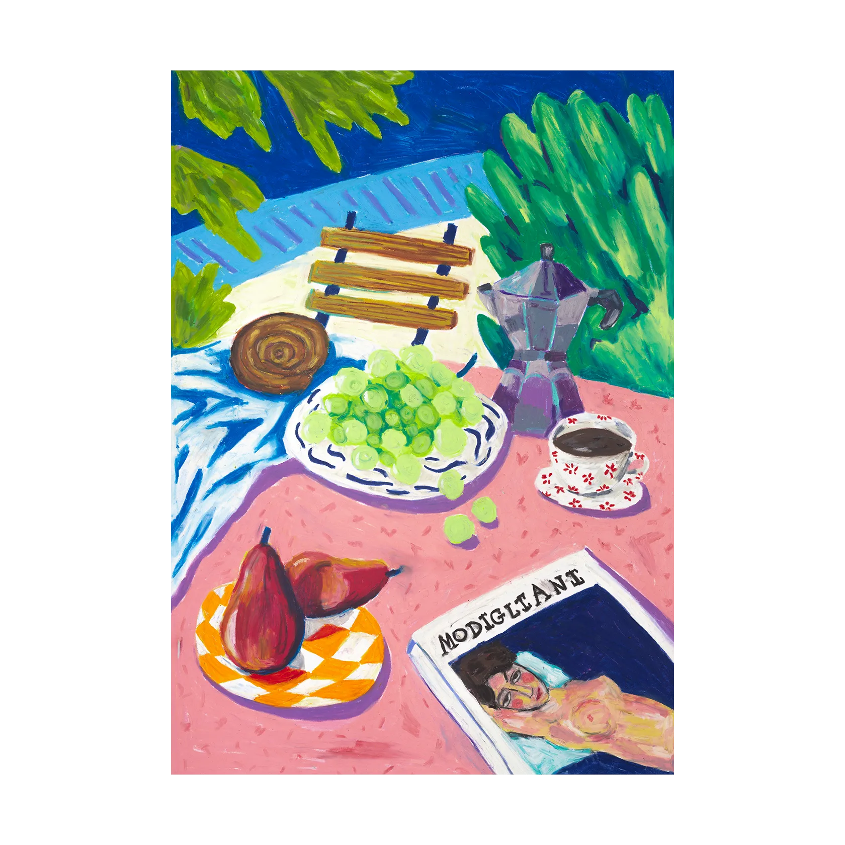 Modigliani in the Garden Poster, 50 x 70cm Paper Collective