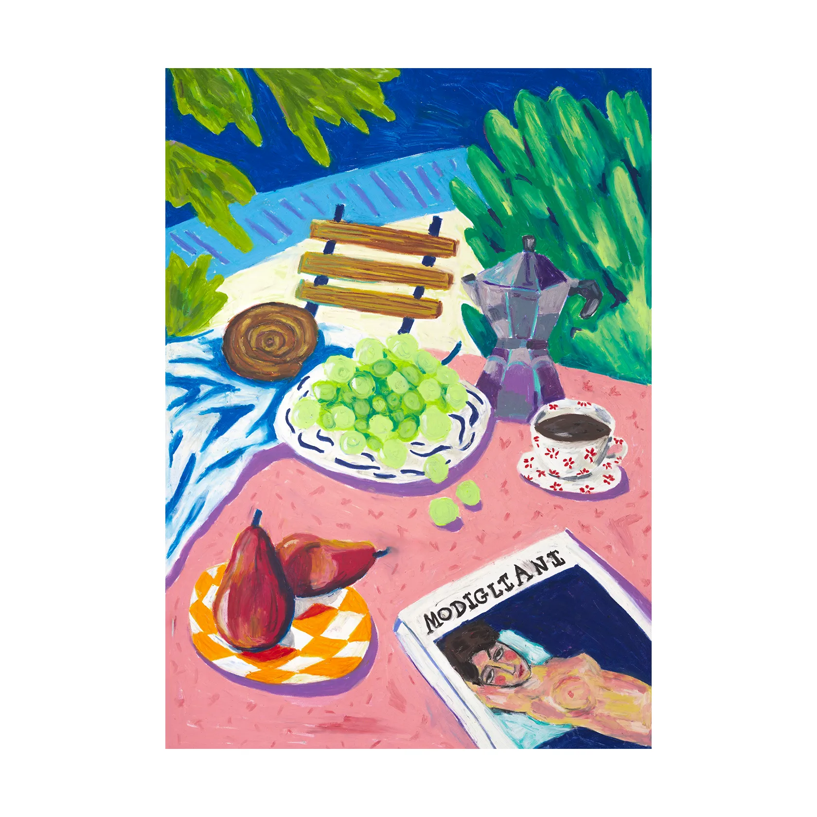 Modigliani in the Garden Poster, 70 x 100cm Paper Collective