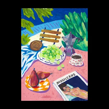 Modigliani in the Garden Poster - 70 x 100cm - Paper Collective