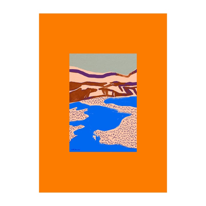 Orange Landscape Poster, 50 x 70cm Paper Collective
