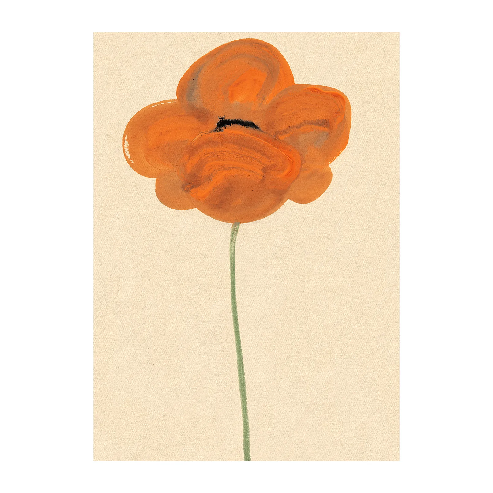 Orange Vallmo Poster, 30 x 40cm Paper Collective