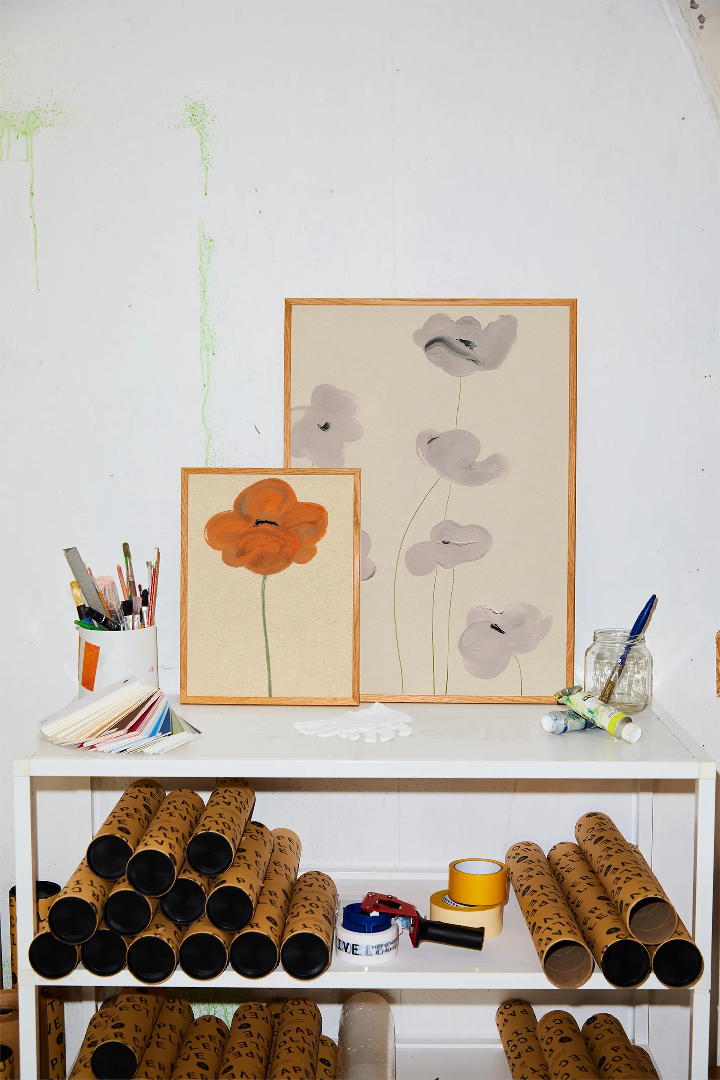 Orange Vallmo Poster, 30 x 40cm Paper Collective