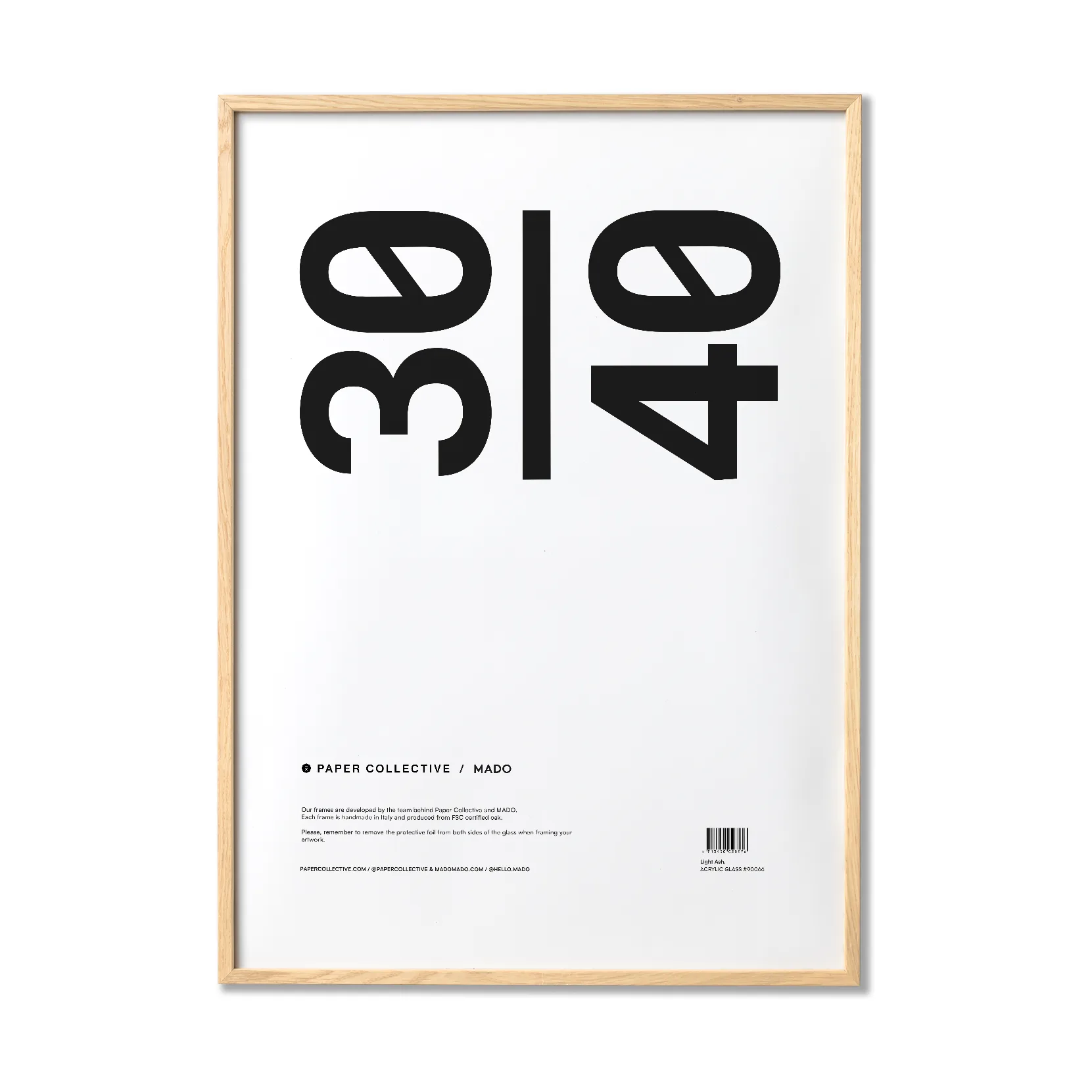 Paper Collective Bilderrahmen Plexiglas-Esche, 30x40 cm Paper Collective