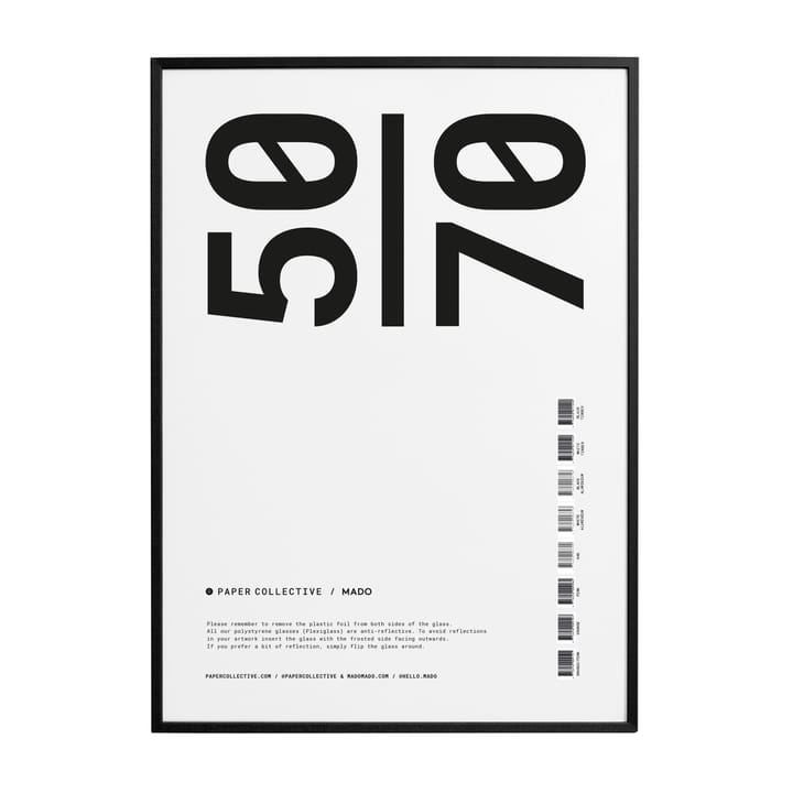 Paper Collective Rahmen Plexiglas-schwarz, 50 x 70cm Paper Collective