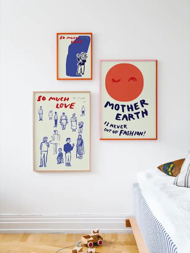 So Much Love Poster, 50 x 70cm Paper Collective