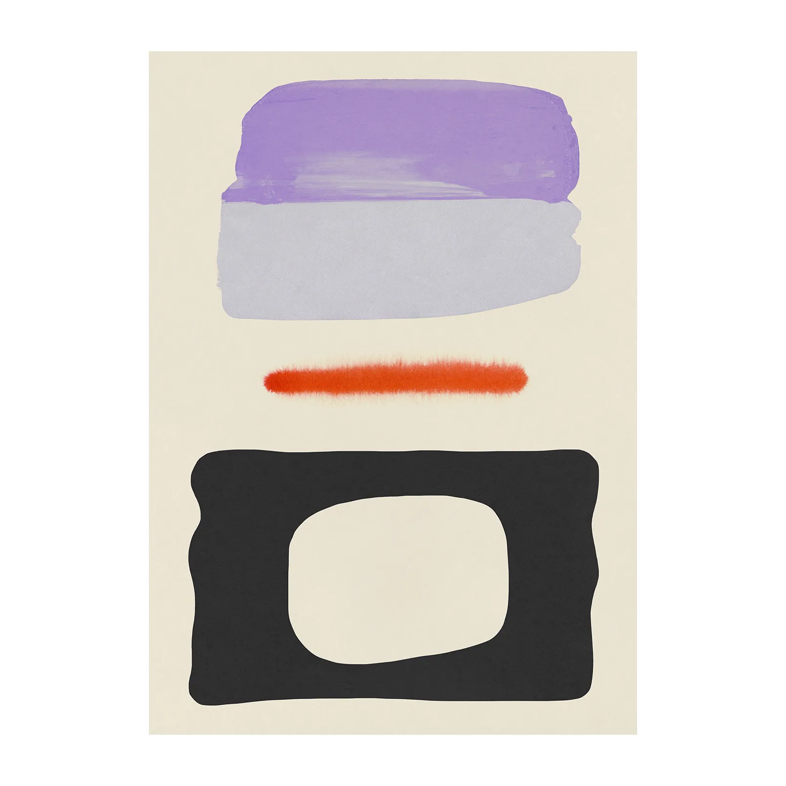 Three Shapes Poster, 50 x 70cm Paper Collective