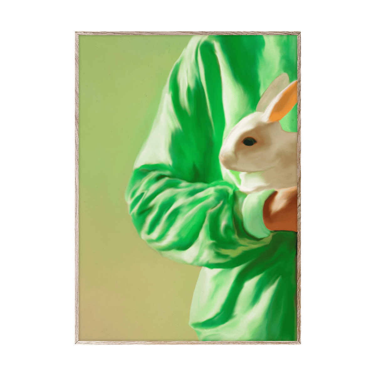 Paper Collective White Rabbit Poster 70 x 100cm