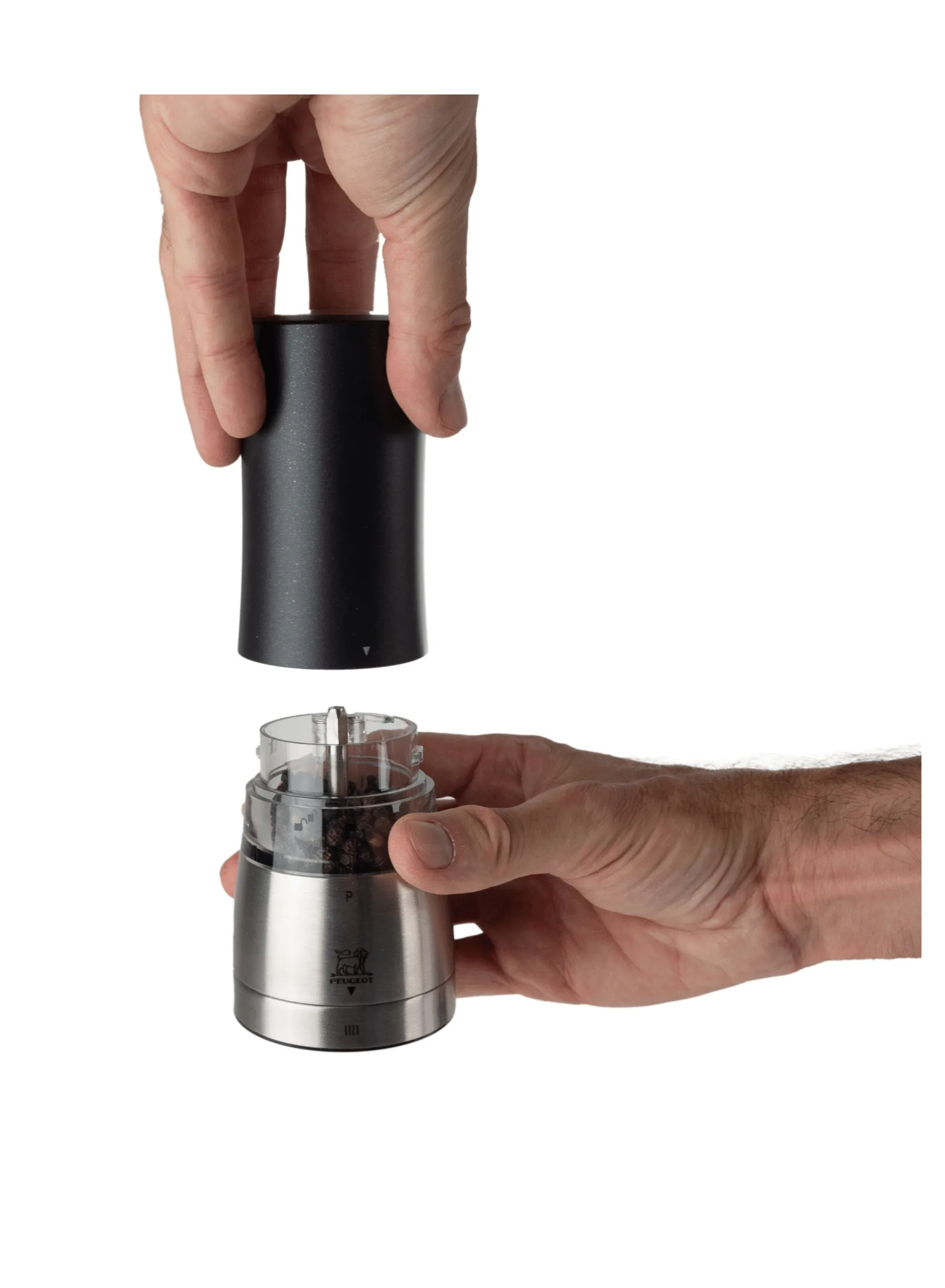 Daman elektrische Gewürzmühle 2er-Set, Schwarz Peugeot