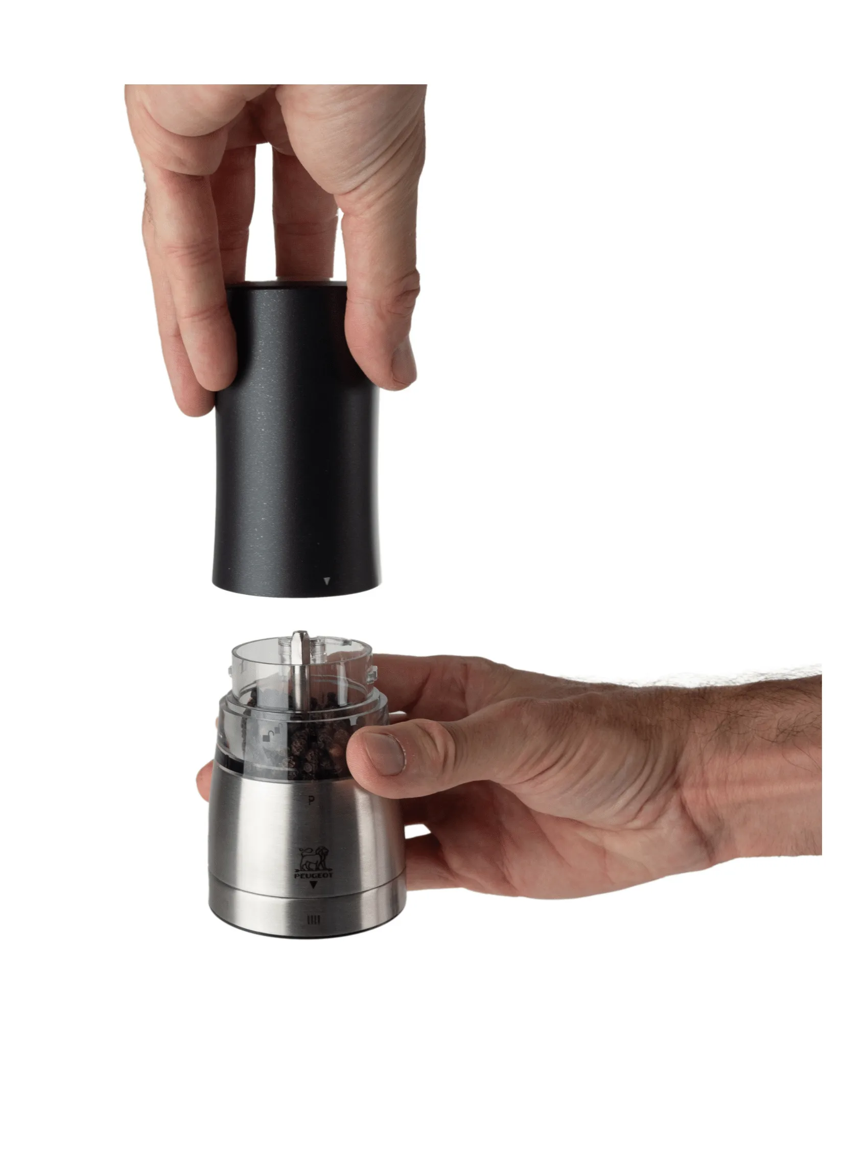 Daman elektrische Pfeffermühle 16 cm, Schwarz Peugeot