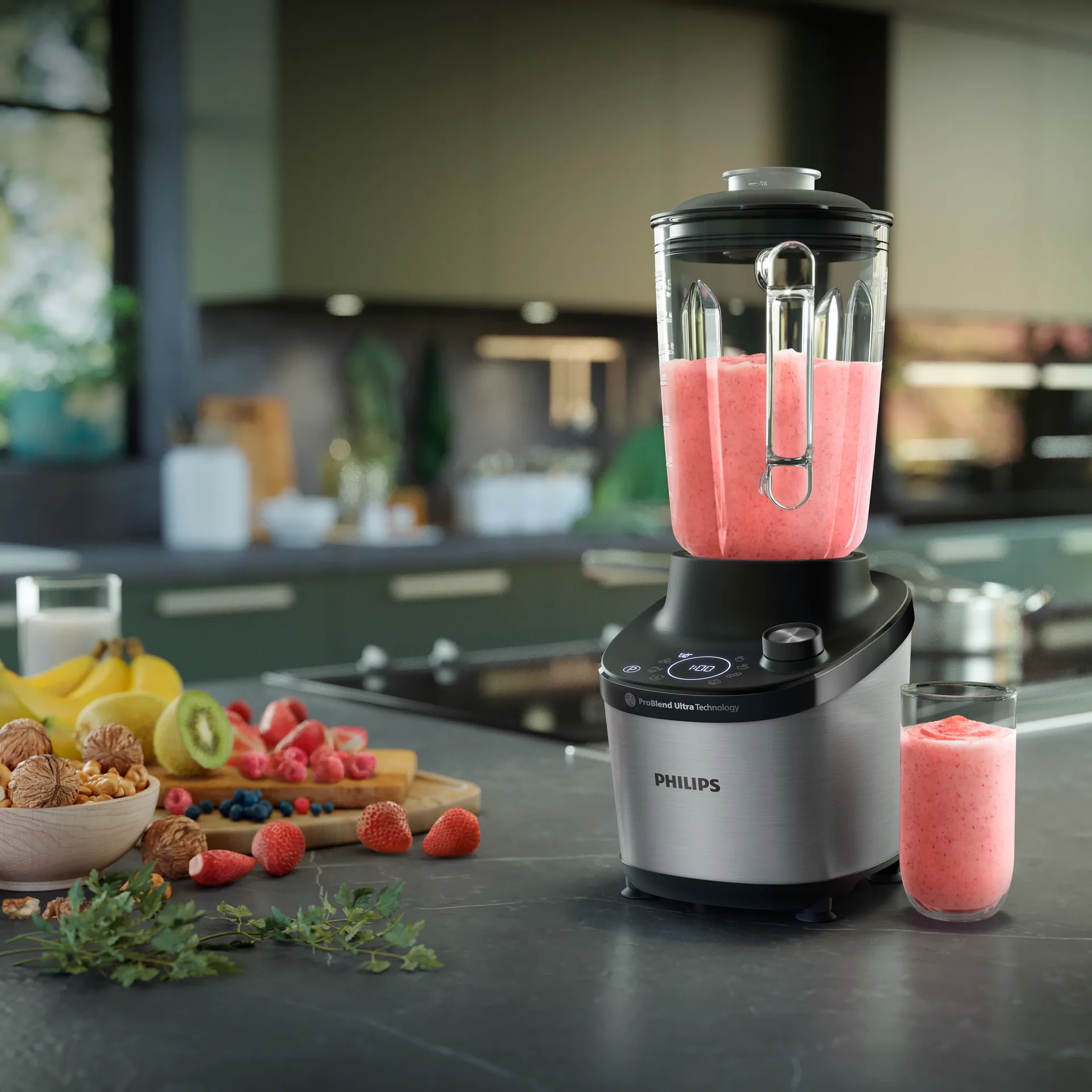 7000 series blender HR3760/00 2-l, Black Philips
