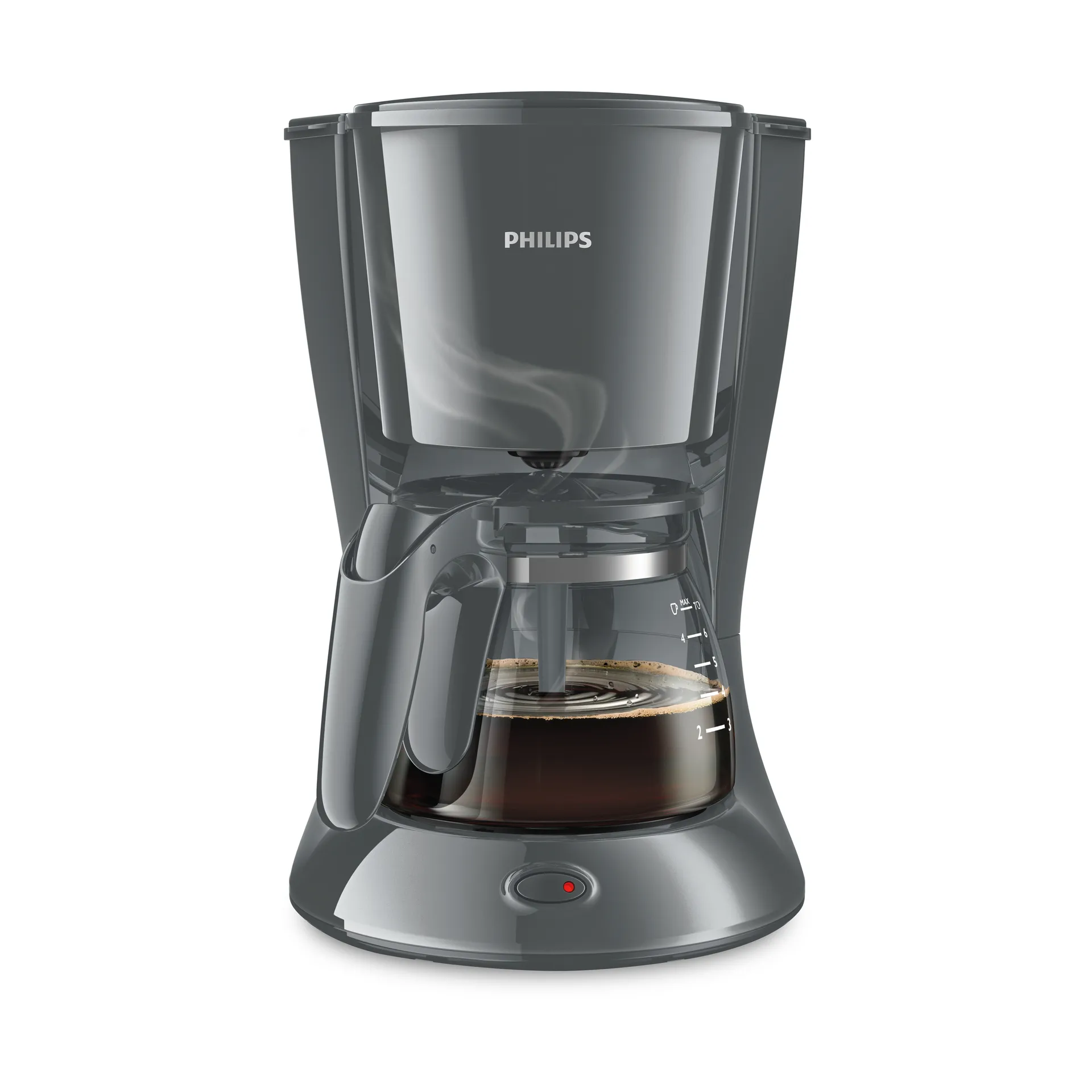 Daily Kaffeemaschine mini Glas HD7432/10, Grey Philips