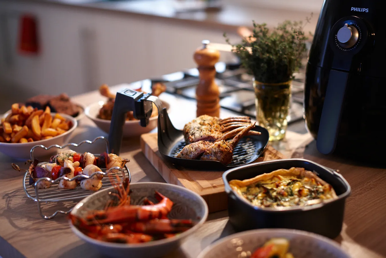 Philips Backset HD9925/01 8-teilig, Black Philips