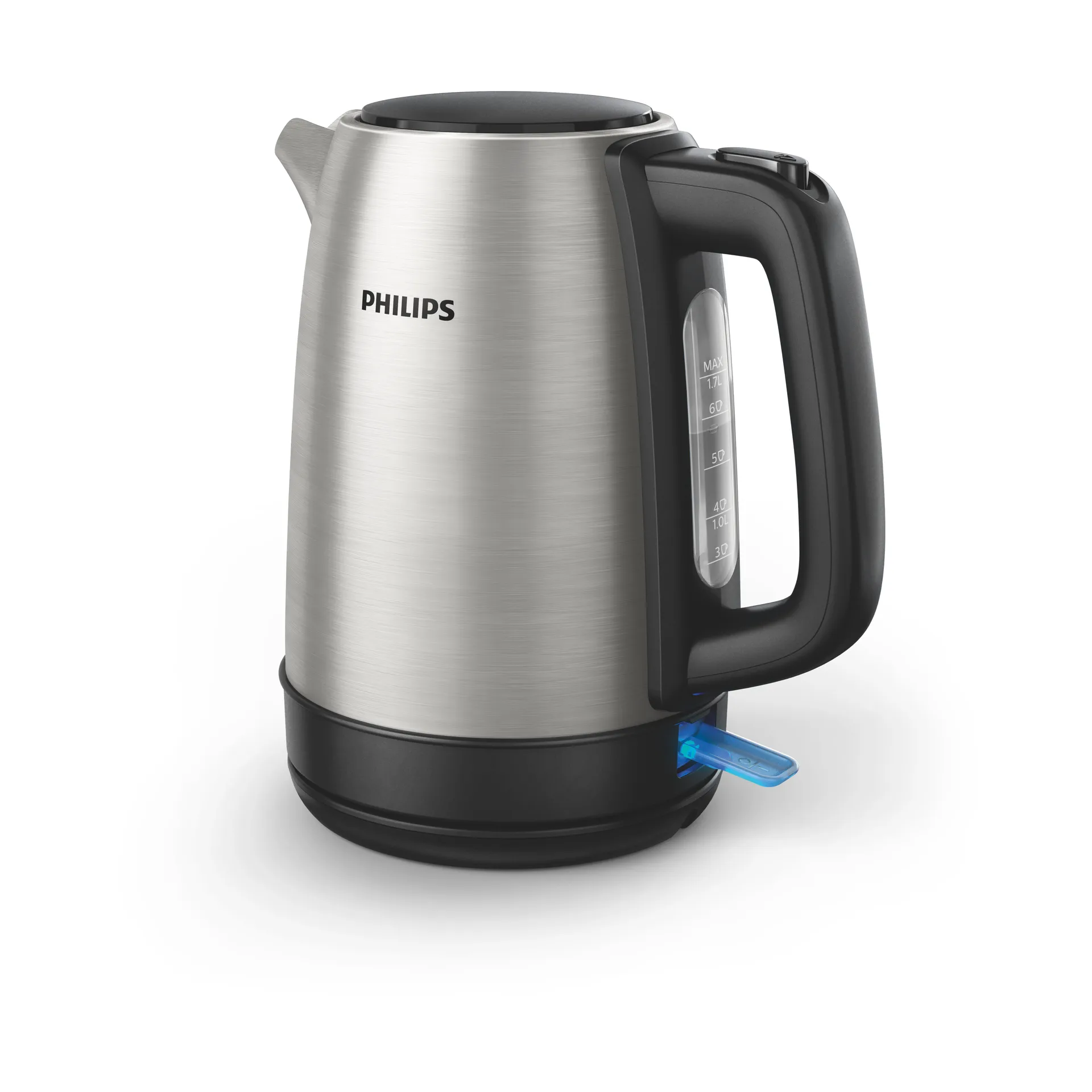 Philips elektrischer Wasserkocher HD9350/90 1,7 l, Silver Philips