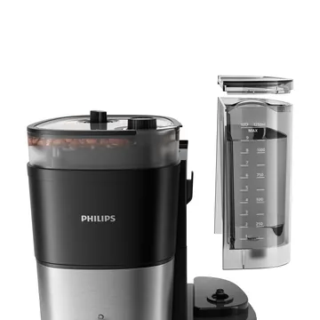Philips Kaffeemaschine mit Mahlwerk HD7888/01 1,25 l - Black - Philips