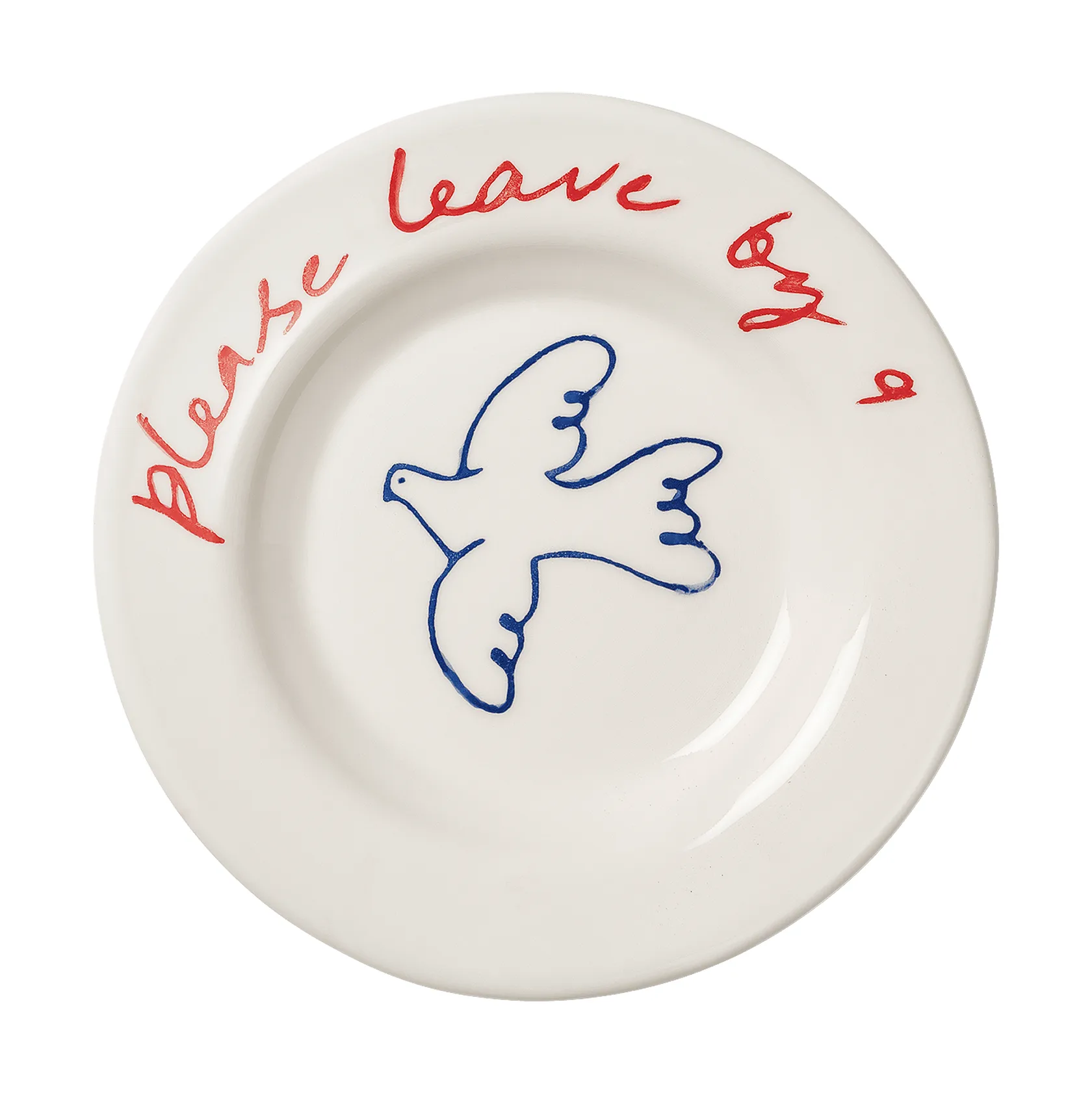 Bird Tapas Teller, Blau, 15 cm Pick a Poppy